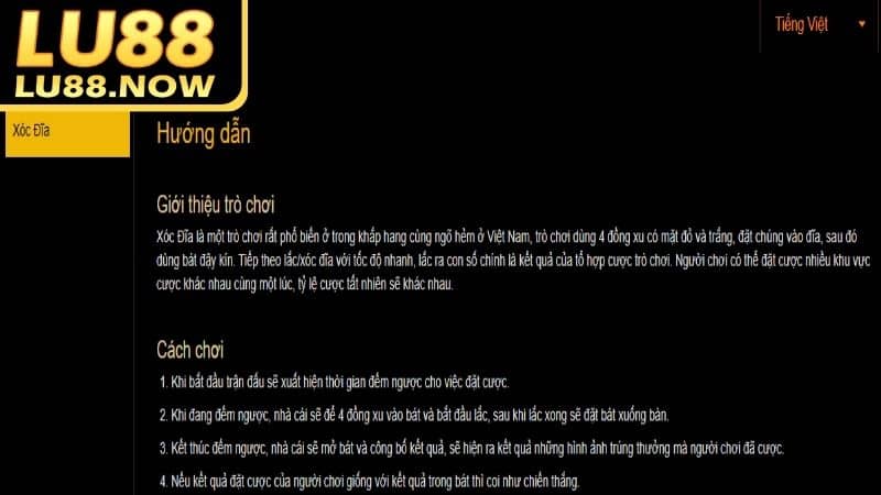 Luật chơi xóc đĩa online mà người chơi cần nắm